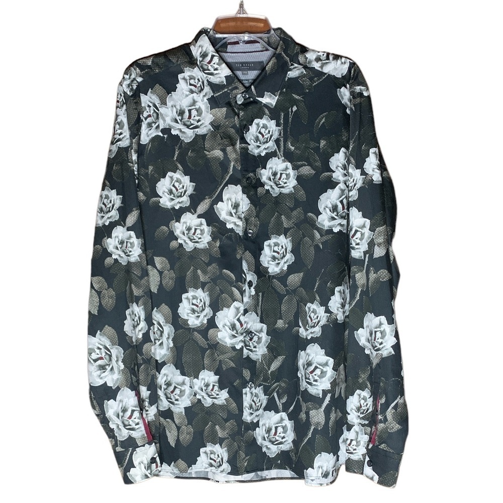 Ted Baker Famaize Fit Leaf Casual Shirt‎